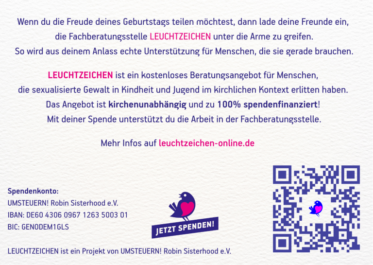 Geburtstag Rückseite